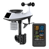 Tuya Smart WiFi Weather Station Alarm Digital Wind Speed Direction Rainfall Light Index Air Quality Temperature Humidity
