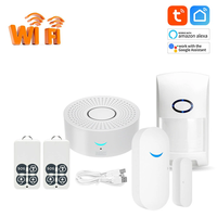 Tuya WiFi Anti-theft Alarm System Remote Control Arming Disarming SOS Powerful Horn Alarm for Home Safety Precaution Sys