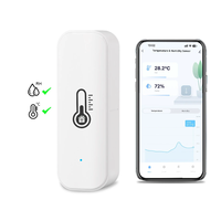 Tuya WiFi Indoor Smart Temperature Humidity Sensor Hygrometer Battery Powered APP Monitoring For Alexa Google Home Voice