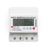 Tuya WiFi Intelligent Photovoltaic Meter Breaker Timer Multifunctional Solar Bidirectional Hour Meter Home Electronic Ap