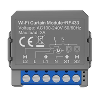 Tuya WiFi RF Smart Curtain Module for Roller Blinds and Curtains Motorized Curtain Switch Voice Control with Alexa Googl