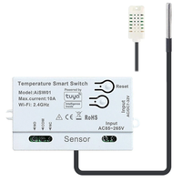 Tuya WiFi Smart Switch Temperature Humidity Dry Contact 10A AC85-265V DC7-32V App Remote Real-Time Monitoring Timer Sche