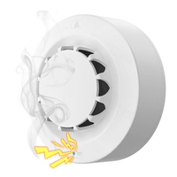 Tuya Wifi Smoke Sensor Alarm 80DB Smart Fire Temperature and Humidity Detector Security Protection Voice Control with Al