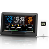 Tuya WiFi Weather Station Color Screen Indoor Outdoor Temperature Humidity Monitor Multifunctional Weather Alarm Clock R