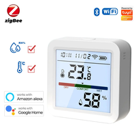 Tuya WiFi/Zigbee Smart Home Temperature Humidity Sensor with Backlight Hygrometer Thermometer Monitoring Sensor Support