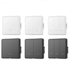 Tuya Zigbe 1/2/3 Gang Smart Wall Light Button Switch with 6M Radar Human Motion Detection Alarm Sensor No/Need Neutral W