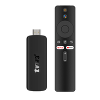 TVR3+ Android 14.0 Quad-core TV Stick 8K Ultra HD 2GB RAM 16GB ROM Wi-Fi 6 Bluetooth 5.4 HDR10+ Voice Control Built-in C