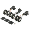 Two Wheeled Shocking Proof Retract Landing Gear Set For 2KG RC Airplane