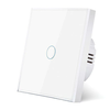 UBARO 1 Gang 86 Type Smart Wall Touch Switch Tempered Glass Panel Single Live Wire Waterproof Heat Resistant LED Indicat