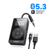 UGREEN 2 in 1 Bluetooth 5.3 Audio Adapter Apt× HD Low Latency Dual Mode Portable Wireless Transmitter Receiver OLED Scre