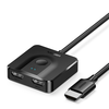 UGreen CM311 4K@60Hz HDMI Switch with 3.3FT HDMI Cable 2 in 1 Out/1 in 2 Out Bidirectional HDMI Splitter Switcher for HD