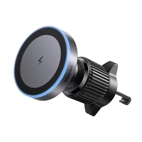 UGREEN Magnetic Car Phone Holder Wireless Charger Stand for Magsafe Car Charger LED Light for iPhone 16 15 14 Pro Max Ch