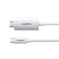 UGREEN Type-C to HD Cable 4K60Hz 2K144Hz 100W PD Thunderbolt4/5 Adapter Converter 2M Long for Gaming MacBook NS Monitor