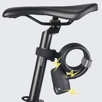 ULAC 110dB Loud Bike Lock 6 Months Battery life Steel Cable Anti-Theft Bike Lock for Road Bike