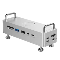 Ulanzi QT03 2-in-1 Minimalist Setup Docking Station with SSD Enclosure / USB-A 3.2 / USB-C 3.2 / PD Type-C / 4K HD / 3.5