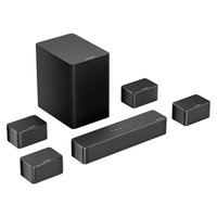 Ultimea Poseidon D70 410W 7.1CH Soundbar Virtual Surround Sound System with Smart APP Control 4 Wired Surround Speakers