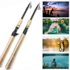 Ultra-short Telescopic Carbon Spinning Fishing Rod Portable Cork Handle Travel Fast Lure Fishing Rods for Spinning Reel