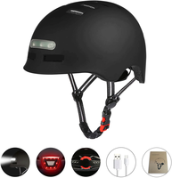 Ultralight Cycling Helmet Bicycle Helmet Electric Scooter Helmet Smart Tail Light Bike for Bicycle Cycling Rock Roller S