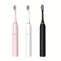 Ultrasonic Electric Toothbrush USB Charging Toothbrush for Adults Children Soft Bristles Portable Waterproof Brush Kit w