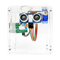 Ultrasonic Motion Sensor Automatic Lid Smart Trash Can Kit STC8H1K08 Microcontroller Electronic Home Automation DIY Kit