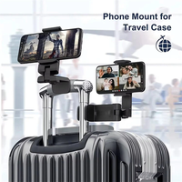 Universal 360 Rotate Foldable Airplane Travel Phone Holder Stand Mount Desk Lazy Car Seat Flying Holder for 4.7-6.9 Inch