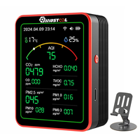 Upgrade MUSTOOL 15-in-1 Air Quality Monitor Wifi Tuya App 15-in-1 Smart Tester With stand CO2 CO TVOC HCHO PM2.5 PM1.0 P