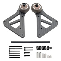 Upgraded Carbon Fiber Wheelie Bar Head Up Wheel Set for Arrma 1/7 Mojave V2 EXB RC Cars Vehicles Models Spare Parts Acce