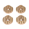 Upgraded Metal Accessories Front and Rear Axles Brass Weights Gear Cover for MJX 1/12 H12Y H12Y+ RC Car Vehicle Models S