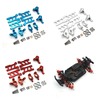 Upgraded Metal Parts Front Rear Suspension Arms Steering Cup C Hubs Rear Wheel Seat Set for 1/18 HS 18311 18312 18301 18