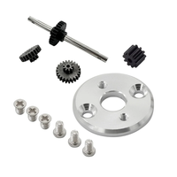Upgraded Metal Parts Set 370 Motor Conversion Seat Gearbox Gear Kit for TOYOTA LC79 MNRC MN82 MN78 1/12 Land Cruiser Cra