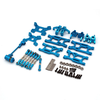 Upgraded Metal Parts Set Swing Arm Steering Cup Rear Wheel Seat for Wltoys 144001 144010 124017 124019 1/12 RC Car Vehic
