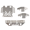 Upgrated Metal Accessories 304 Chassis Armor Kit for MJX 1/12 H12Y H12Y+ RC Car Vehicle Models Spare Parts