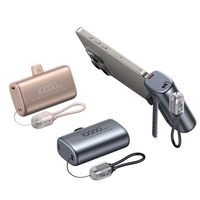 USAMS CD252 PB82 Tail Plug Capsule Power Bank 20W 38.5Wh 10000mAh Type-C Plug-in External Battery Power Supply with 1 In