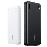 USAMS CD253 PB83 37Wh 10000mAh Power Bank External Battery Power Supply with 1 Input & 2 Outputs Fast Charging for iPhon