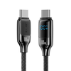 USAMS SJ742 100W Type-C to Type-C Digital Display Cable PD Fast Charging Data Transmission Thickened Copper Core Line 1.