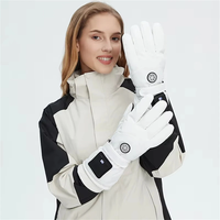 USB Heated Gloves for Men Women Electric Heating Ski Gloves Outdoor Winter Warm Rechargeable Thermal Gloves with Touch S