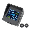 USB Solar Charging Motorcycle TPMS Motor Tire Pressure Tyre Temperature Monitoring Alarm System with 2 External Sensors