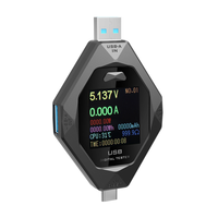 USB Tester Type-C PD Tester USAMS 2 in 1 Digital Digital Voltmeter Amper 3.6-32V 0-5.1A Voltage Current Meter Power Bank