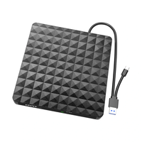 USB3.0 Type-C External CD DVD Optical Drive High Speed Data Transfer External DVD-RW Player External Burner Writer Rewri