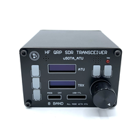USDX SDR Transceiver All Mode 8 Band HF Ham Radio QRP CW Transceiver Built-in ATU-100 Antenna Tuner Dual OLED Screen Dis
