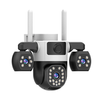 V380 3MP Triple Lens Smart Security Camera Wireless PTZ Full Color Night Vision Motion Detect Two Way Audio Waterproof O