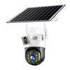 V380 Dual-Lens 4MP Solar Wireless WIFI IP Camera Outdoor 200MP+200MP 360-Degree View IP66 Waterproof Two-Way Audio PIR M