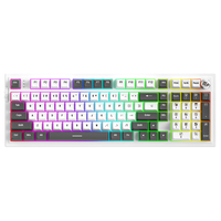 Venfish N98 Tri-mode AI Mechanical Keyboard with Knob Red Switch 100keys Hot-swap Gasket Structure RGB 4000mAh Battery 2