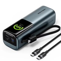 Vention FKF 165W 74Wh 20000mAh Smart TFT Display Power Bank Come with Type-C Cable External Battery Power Supply with 2