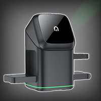 Versatile 3 In 1 Wireless Charger For Smartphone Tablet Smartwatch Earbuds LED Light Quick Charging Dock