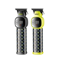 VGR V-185 Professional Hair Trimmer for Men with Ceramic Stainless Steel Blades 7000 RPM Motor USB Rechargeable LED Disp