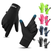 VILICO 1 Pair of Warm Winter Gloves Men Women Outdoor Sports Touchscreen Non-Slip Cycling Gloves Thin Edition with Velve