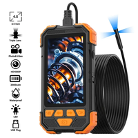 VISHRT T19 4.5Inch Industrial Endoscope Single / Dual / Triple / Autofocus Lens HD1080P Sewer Pipe Anti-fall Protection