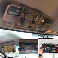 Visor Panel Storage Bag Tactical Sun Visor Holder Truck Large Molle Visor Panel Vehicle Car Visor Storage Bag Multi-Func