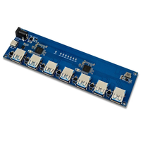 VL817 USB 3.1 Hub Module High Speed 7 Port USB Hub Type C 5Gbps External Power Supply Backflow Prevention Portable Acces